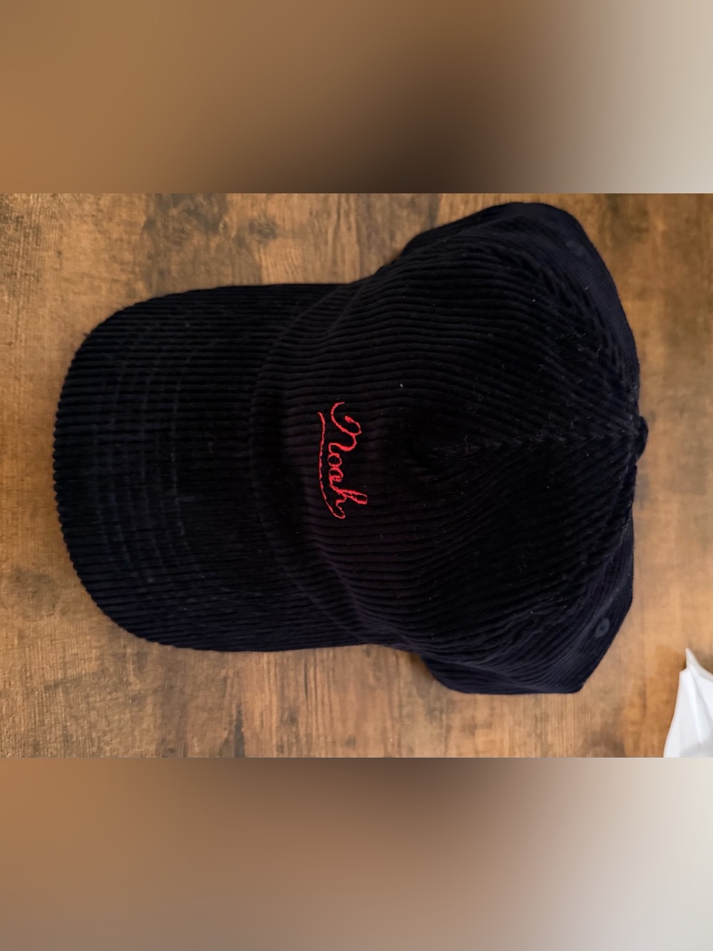 This is the Noah NYC Corduroy Script Logo Cap, Fall/Winter 2020 (FW20)
